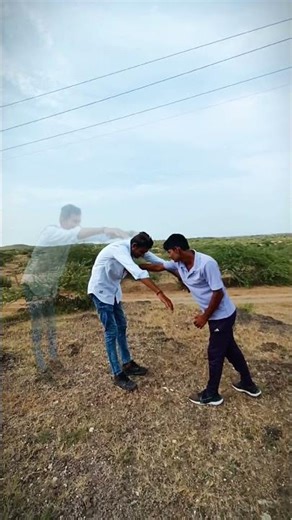 clone effect punching // Cloning Fight VFX Shot 👻👊 // punch effect #capcut #shorts