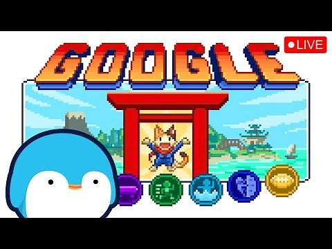 🔴 LIVE | First Time Playing Google Doodle Champion Island Games!