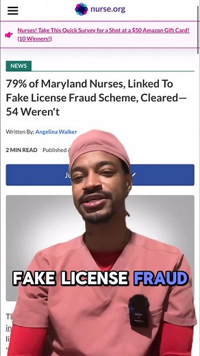 nurse.org on Instagram: "✅️ Comment “article” and we will DM you the link to the article!⁠ ⁠ ⁠ The Maryland Board of Nursing has concluded its investigation into 259 nurses and nursing applicants linked to a fraudulent credential scheme exposed by “Operation Nightingale.” The good news? Most were cleared. Of the total, 205 individuals—about 79%—were found innocent, with the Board stating there was “no cause to take disciplinary action.” ⁠ ⁠ Out of the 259 cases, 54 didn’t end favorably:⁠ ⁠ -Thre