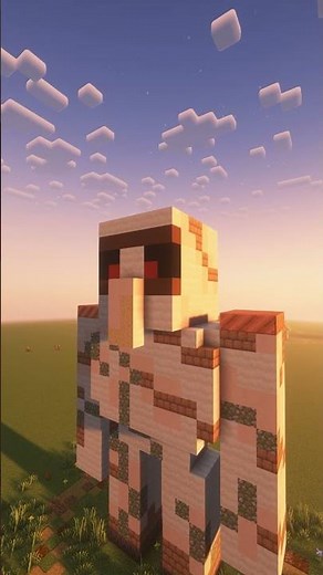 Minecraft Iron Golem Statue 🗿✨ #minecraft #minecraftbuilding #minecraftbuilds