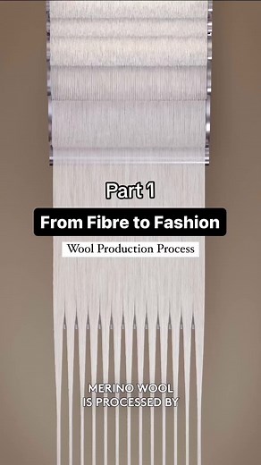 Ever wonder how fabric is actually made? Watch part 1 of the mesmerising transformation of wool fibres into the clothes you wear 🧶 #wool #woolgrowers #woolproduction #woolproductionprocess #fabricmaking #clothingproduction #supplychain #garmentconstruction #garmentmanufacturing