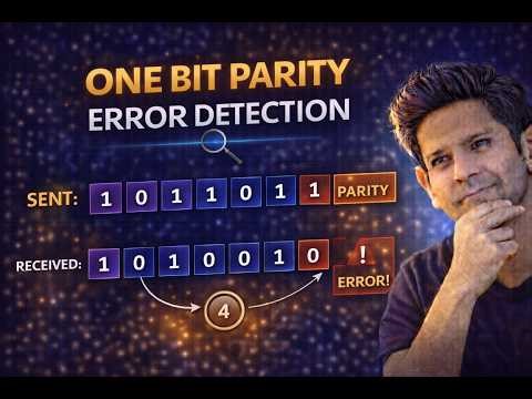 Error Control: One Bit Parity Method | Computer Networks