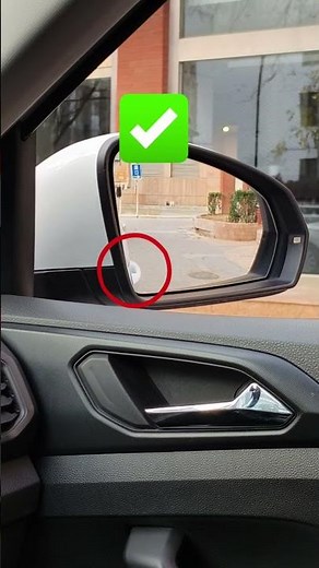 The correct position of the car side view mirror！#driving #skills #tips #knowledge #fpy