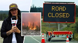 Police blockade road to Jasper after fire devastates town