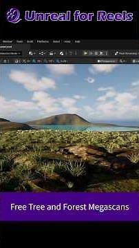 Get free trees and forests for your Unreal Engine landscape - Tip #unrealengine