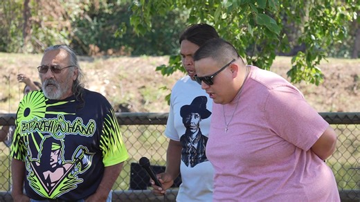 ZOyaha Fest 2025 @ Yuchi LanguageProj Yuchi Hymns Wotko Long, Keland Bearpaw, Trevor Frank 📸Yuchi Productions | Gary McGhee