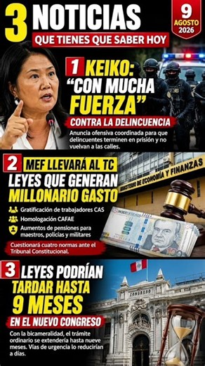 KEIKO VA CON TODO CONTRA LA DELINCUENCIA 🚨 #políticaperuana #noticiasperu #peru #noticias