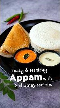 Instant Suji Appam Recipe | Oil free Healthy Recipe with 2 special Chutney