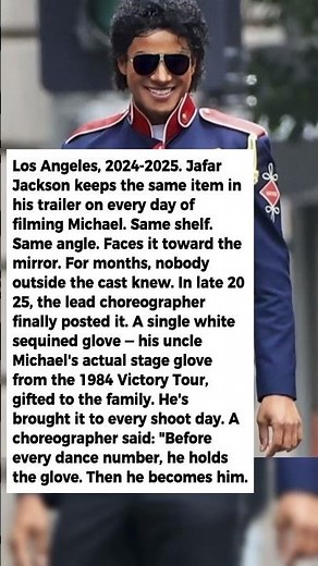 What Jafar Jackson Keeps in His Trailer on the Michael Biopic Set Was Finally Photographed by a Chor
