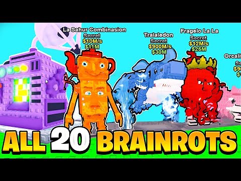 I CRAFTED 20 NEWEST BRAINROTS in CRAFT MACHINE