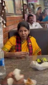 தர்மபுரி மாவட்டம் அரூரில் உள்ள ஒரு உணவகத்தில் தேநீர் அருந்திய கனிமொழி.! | Kanimozhi karunanidhi