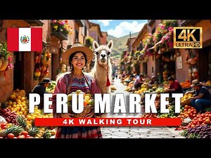 🇵🇪 Cusco Street Market Walking Tour | Peru’s Food, People & Chaos [4K HDR]