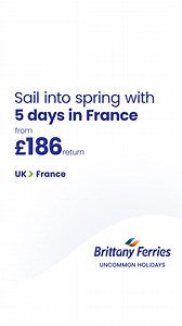 This spring, take a trip with a twist on an uncommon holiday to France with Brittany Ferries. There's plenty to discover (onboard and beyond!) from a cinema to a spa & wellness room, and even an outdoor gym. 🌸 🛳️ | Brittany Ferries