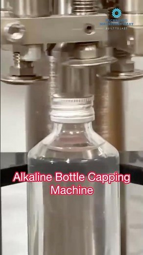 🔹 Alkaline Bottle Capping Machine | Fast & Reliable Bottle Capping for Wine, Juice, Pharma