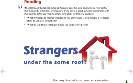 译林牛津高中英语第一册U2: Strangers under the same roof?