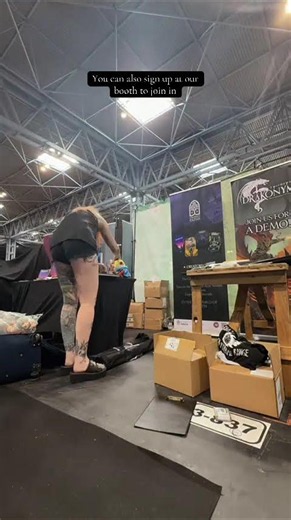 Currently setting up for UKGE and we can’t wait to see what this weekend brings!⚔️💜