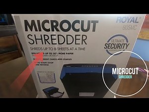 Microcut Shredder unboxing from Costco