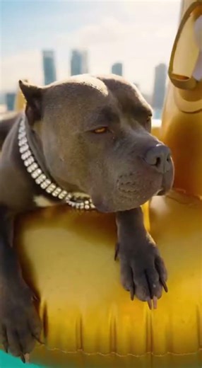 He dug a hole... IN THE WATER?! 🏊‍♂️🐶 #beagle #pitbull #shorts