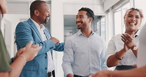 Business People Applause Congratulations Employee Promotion Stock Footage Video (100% Royalty-free) 1110331145 | Shutterstock