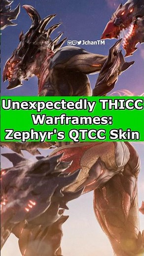 Unexpectedly THICC Warframe’s: Zephyr’s QTCC skin
