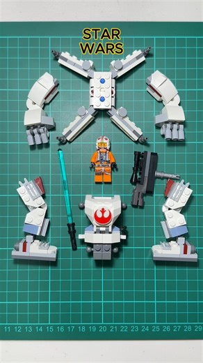 X-Wing Mech designed for Luke Skywalker #lego #starwars
