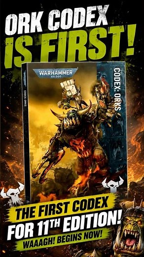 The FIRST 11th Edition Codex Is HERE! #orks40k #orks #warhammer40k #11thedition
