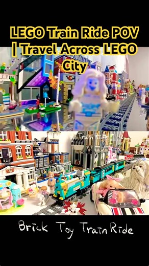 POV LEGO City Train Journey | Serene Views & Relaxing Sounds