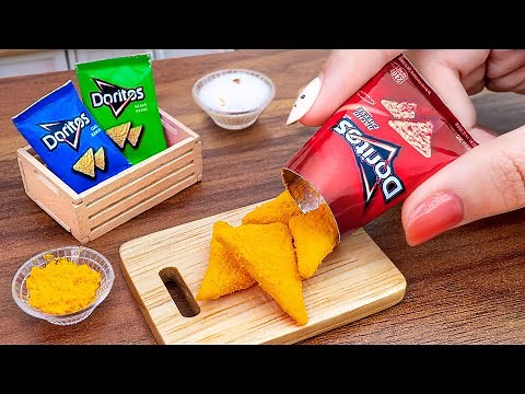 BEST Recipe To Make Crispy Doritos Chips 🧀 How To Make Miniature Snack 🧀 Food Cooking ASMR
