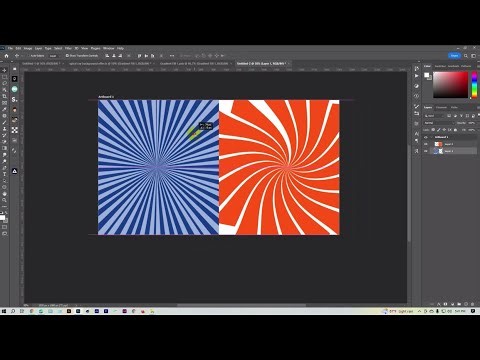 Burst of ray Swirl Vortex Effect in Photoshop cc 2023 | Spiral & Candy Effect | Easy Motions |