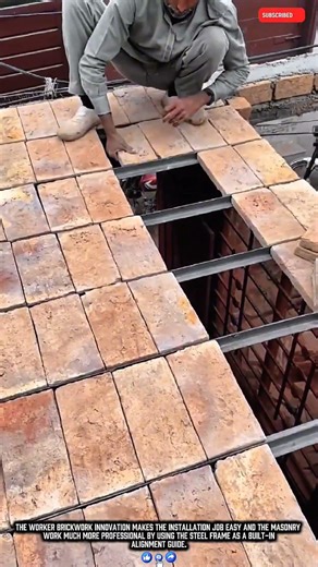 Worker Brickwork Innovation Makes Structural Job Easy Work