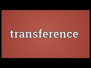Transference Meaning