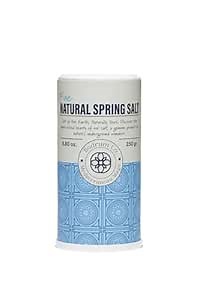 8.8oz Bodrum Co. Natural Spring Salt Shaker - Rare Unrefined Mineral, Microplastic-Free, 84 Essential Minerals, Low Sodium, Kosher Certified, Pure and Clean for Cooking & Table Use