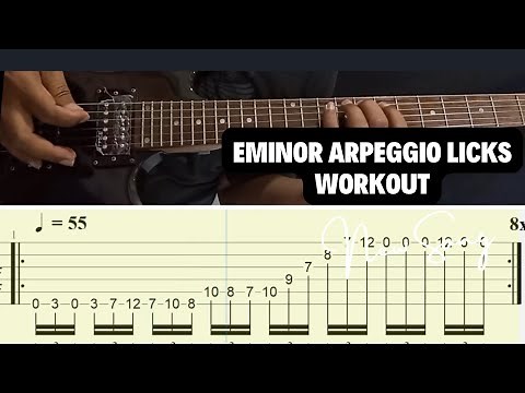 How To Play E Minor Arpeggio Workout - Lead Guitar Lesson