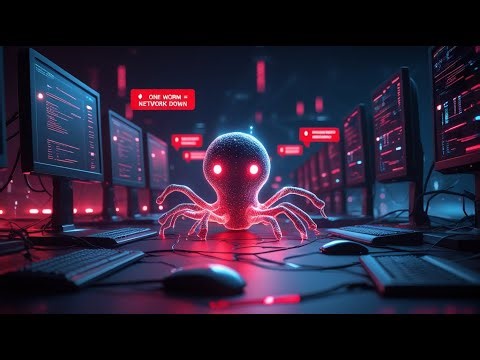 🐛 Computer Worm Explained Simply | How One System Can Infect a Whole Network! ‪@RoomaEducation‬