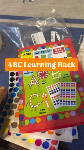 CA Ayesha Khandelia Chhapolia on Instagram: "Teaching ABC doesn’t have to be boring! This dot sticker ABC book helped my daughter learn alphabets + colors together — and she stays engaged for long 😌💛 Benefits of this activity: • Alphabet recognition • Color matching • Hand–eye coordination • Fine motor skills • Improves concentration • Perfect independent play = guilt-free me time for moms If you want the same ABC dot sticker book, 👉 Comment “BOOK” and I’ll share the link! Save this for your 