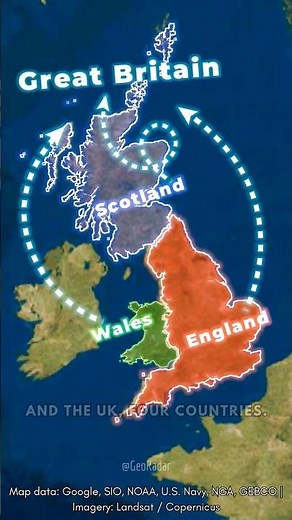 Difference between Great Britain 🇬🇧 the UK and England📍| Geo Facts