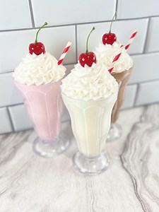 Fake Milkshake: Retro Diner Tiered Tray Decor, Photo Prop - Etsy