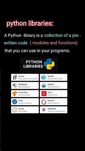 what is python libraries tamil types of python libraries tamil