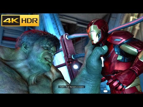 Marvel's Avengers Hulk Vs Iron Man Fight Scene 4K ULTRA HD 60FPS HDR