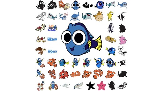 Finding Nemo & Dory SVG Bundle, Dory Svg, Finding Nemo PNG, Finding Nemo Bundle, Finding Nemo Svg for Shirts, Silhouette, Instant Download - Etsy