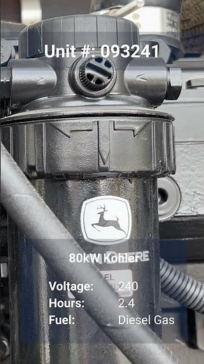 80kW Kohler Rehlko Diesel Generator LOAD BANK TEST | 3-Phase, 240V Unit 093241