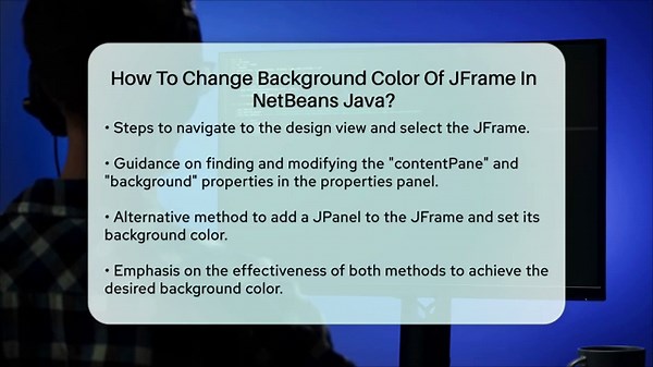 How To Change Background Color Of JFrame In NetBeans Java? - Next LVL Programming