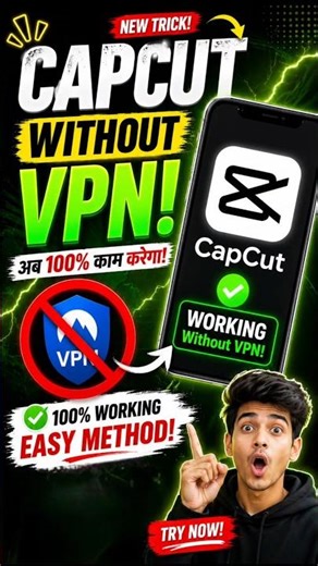 CapCut Without VPN Working Trick | New Update 2026 #shorts #capcut
