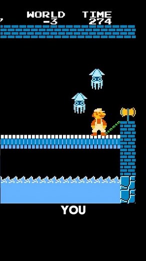 Beat The Minus World 😮 Secret Ending - Super Mario Bros.