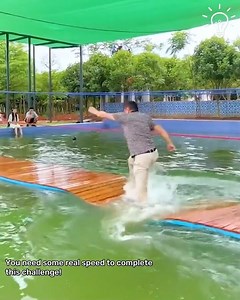 65K views · 459 reactions | Run On Water Challenge! ‍♀️ | DIY Panda | Facebook