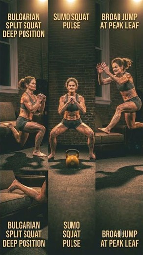 30 Sec Single Leg Power – Split Squat, Pulse, Broad Jump #shorts
