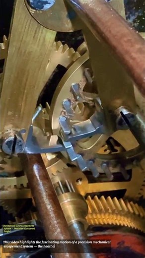Mechanical Gear Escapement System – Precision Clockwork Engineering in Motion