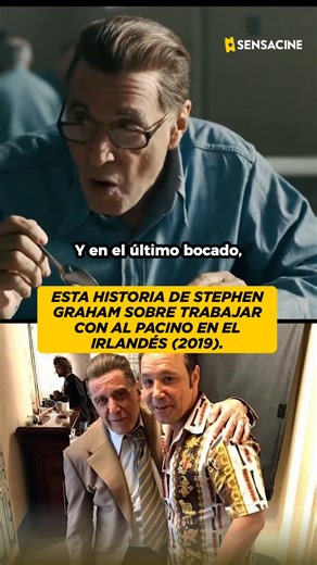 #StephenGraham y su gran historia sobre trabajar con Al Pacino en El irlandés (2019). | SensaCine