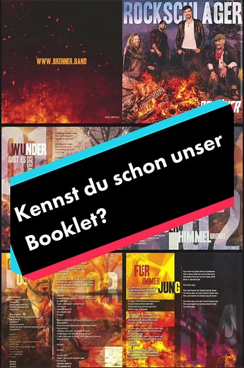 Unser komplettes Booklet! #brenner #booklet #music #rockschlager #schlager #newyear