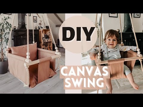DIY Baby and Toddler Canvas Swing